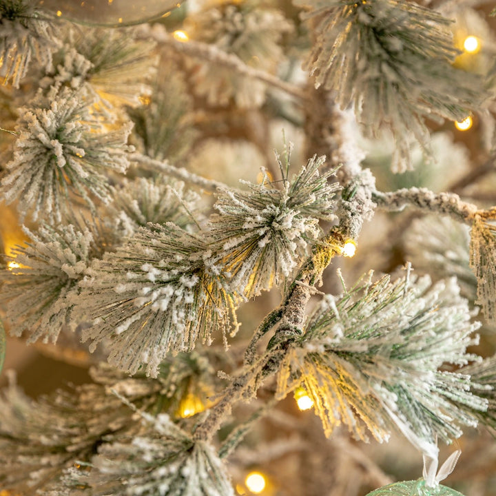 Flocked Pine LED Christmas Tree