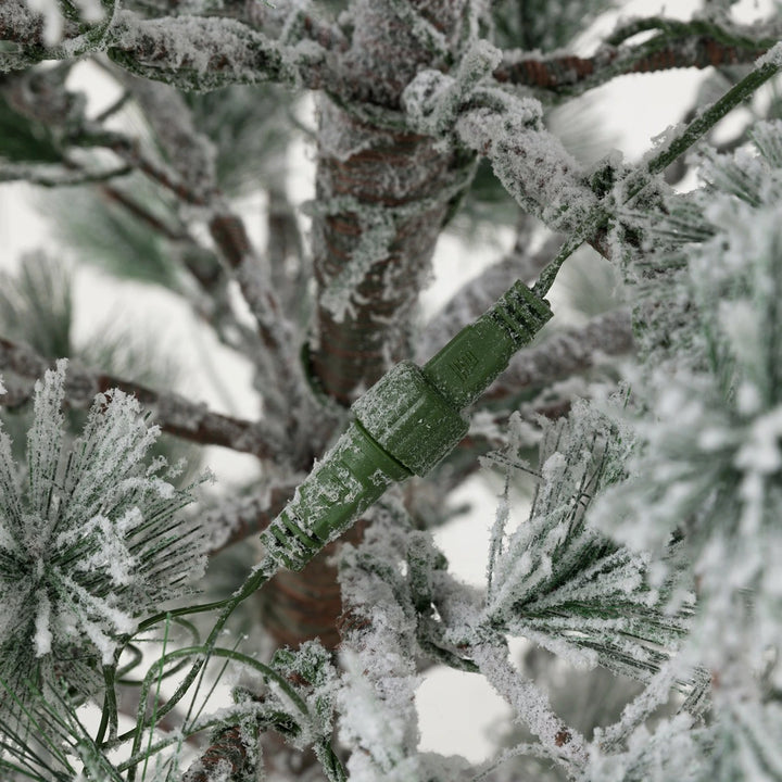 Flocked Pine LED Christmas Tree