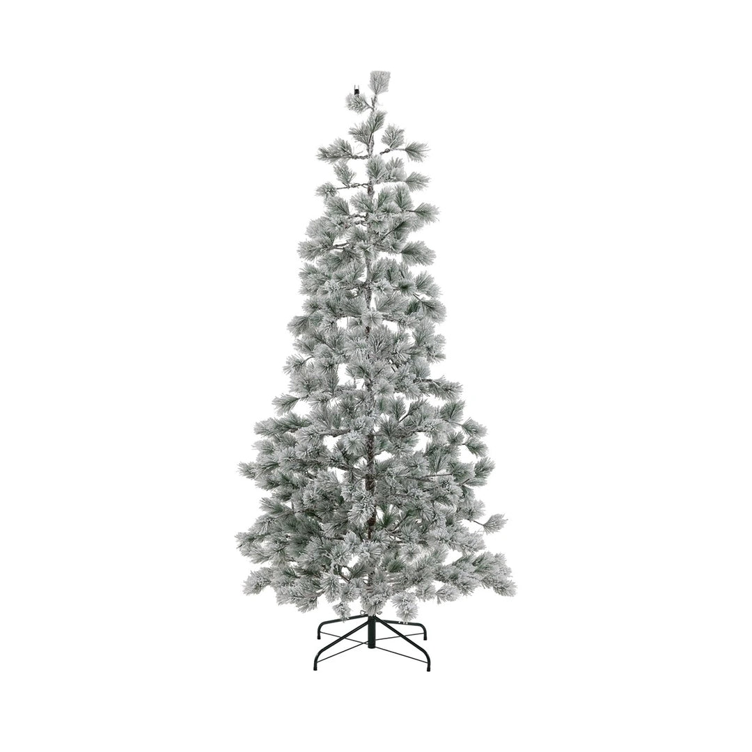Flocked Pine LED Christmas Tree