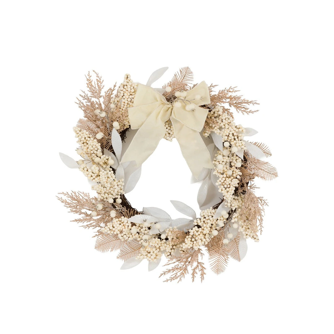 Berry Wreath - Cream