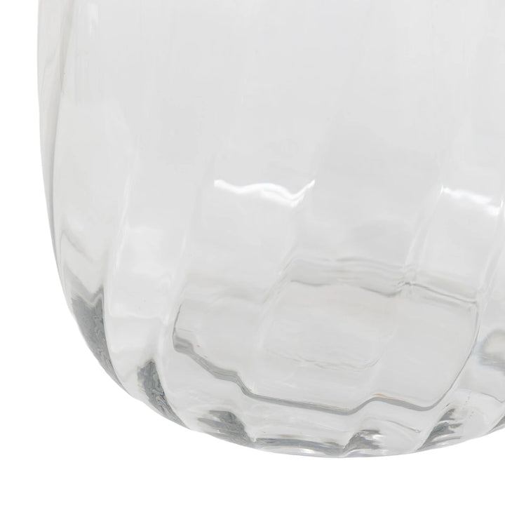 Swirl Clear Glass Vase