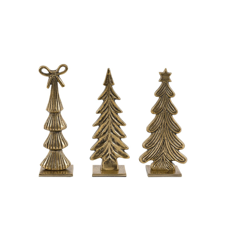 Heritage Set of 3 Tree Ornaments - Gold