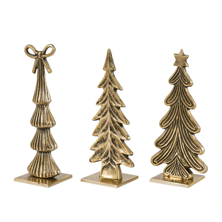 Heritage Set of 3 Tree Ornaments - Gold