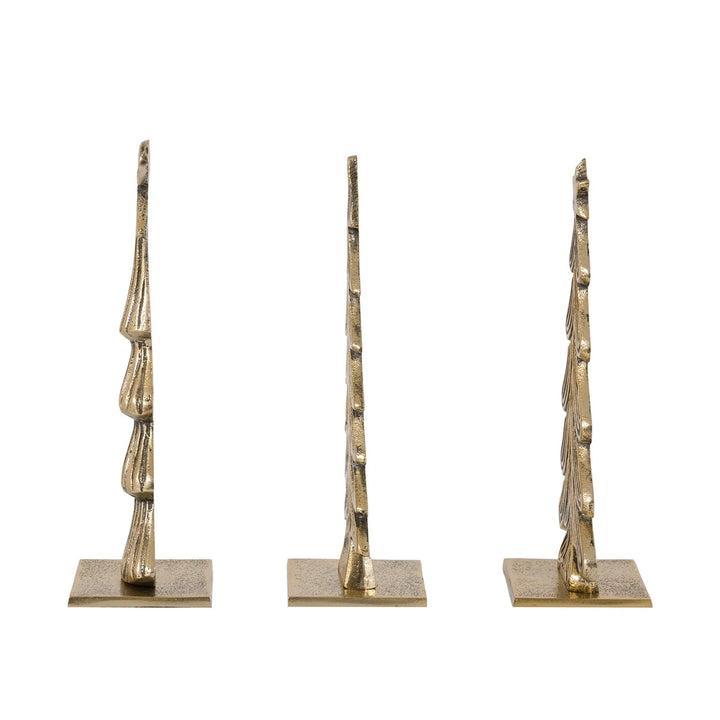 Heritage Set of 3 Tree Ornaments - Gold