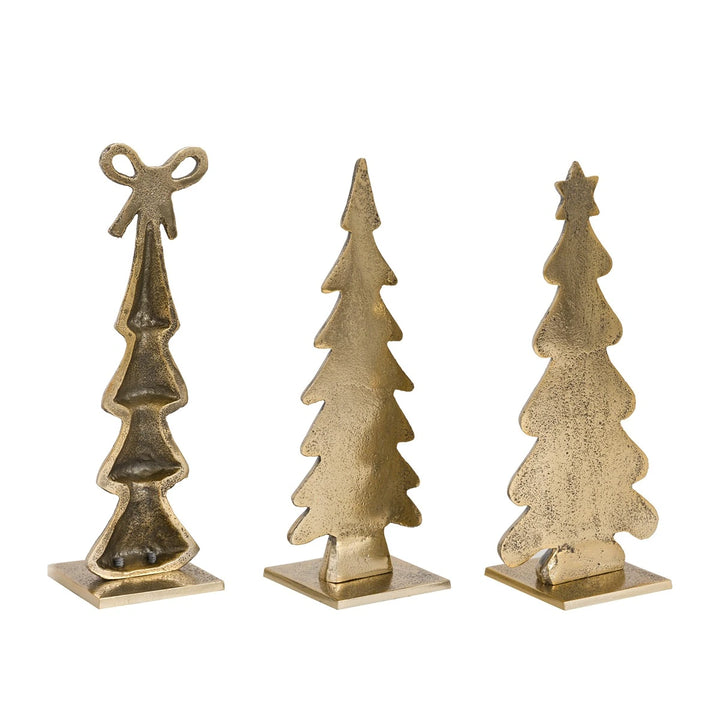 Heritage Set of 3 Tree Ornaments - Gold