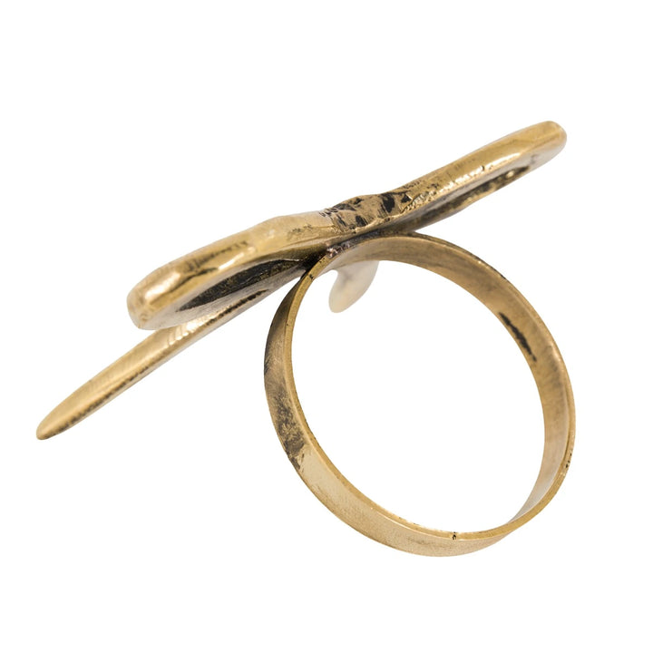 Gold Set of 4 Bow Napkin Rings