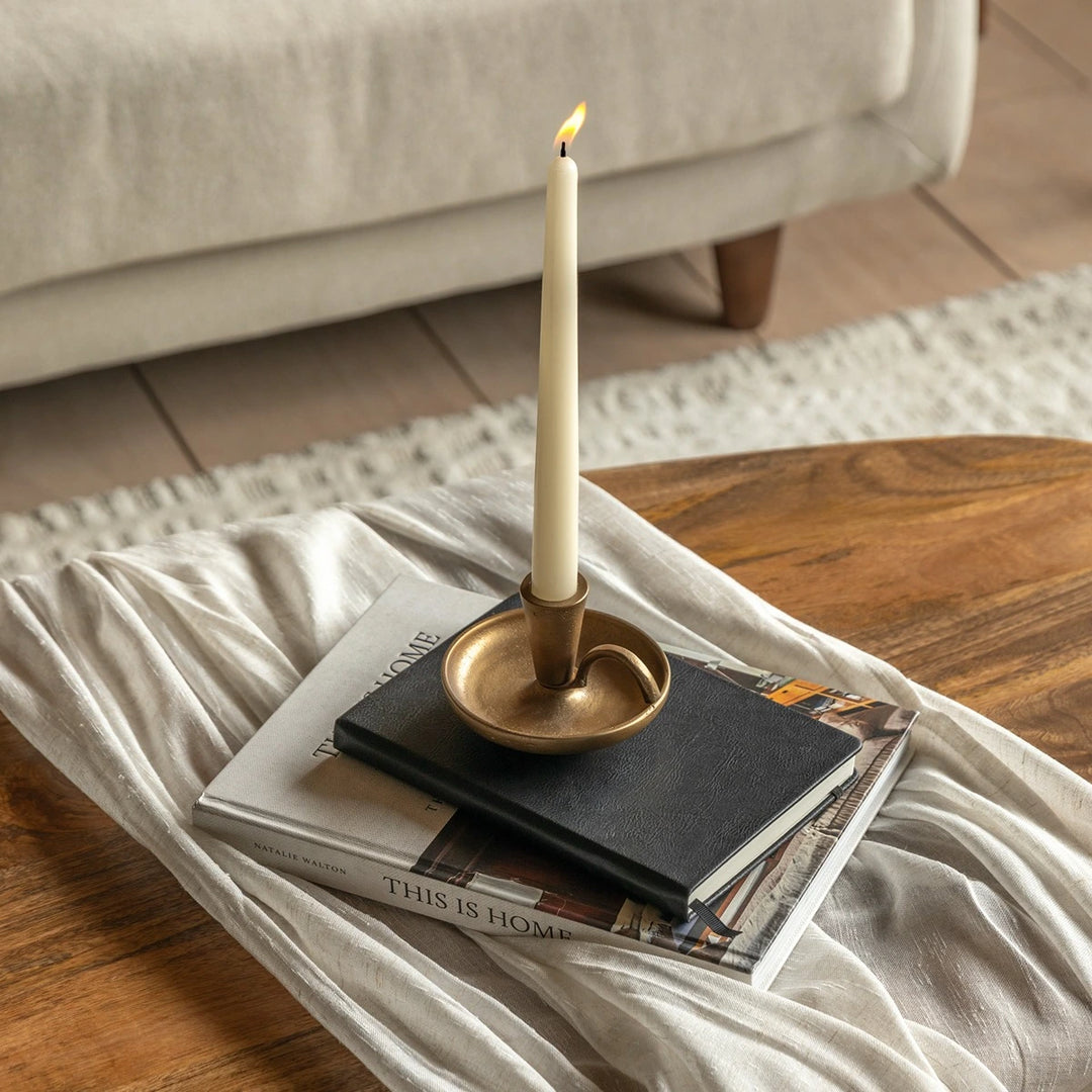 Brass Dinner Candle Holder