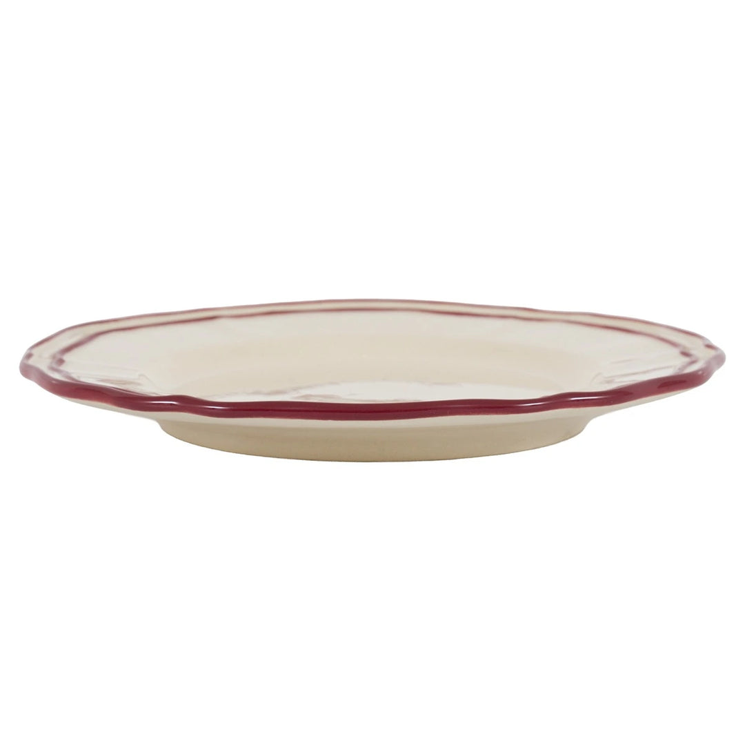 Heritage Set of 4 Scallop Side Plates - Red