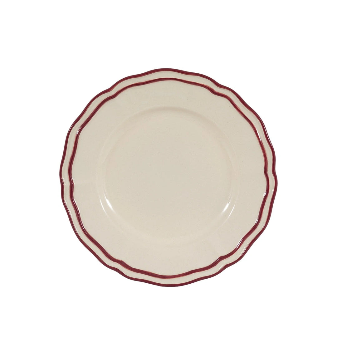 Heritage Set of 4 Scallop Side Plates - Red