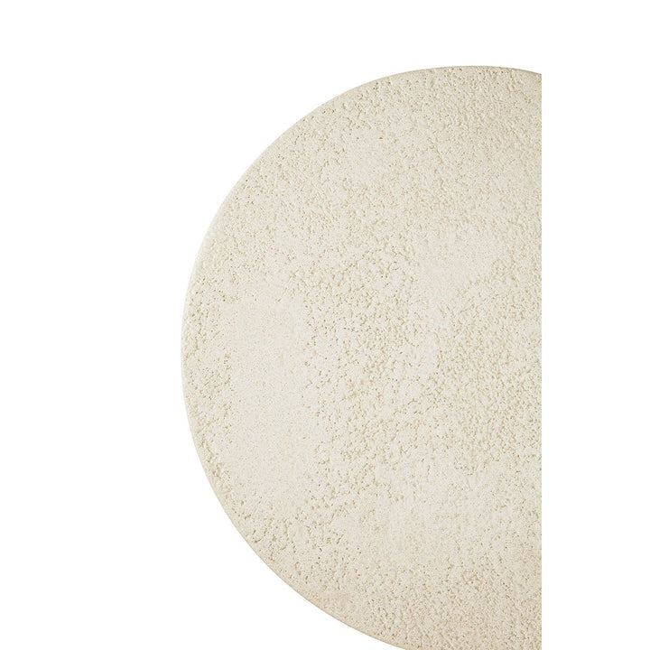 Elements Varnished Microcement Round Side Table - Off White Ethnicraft 7