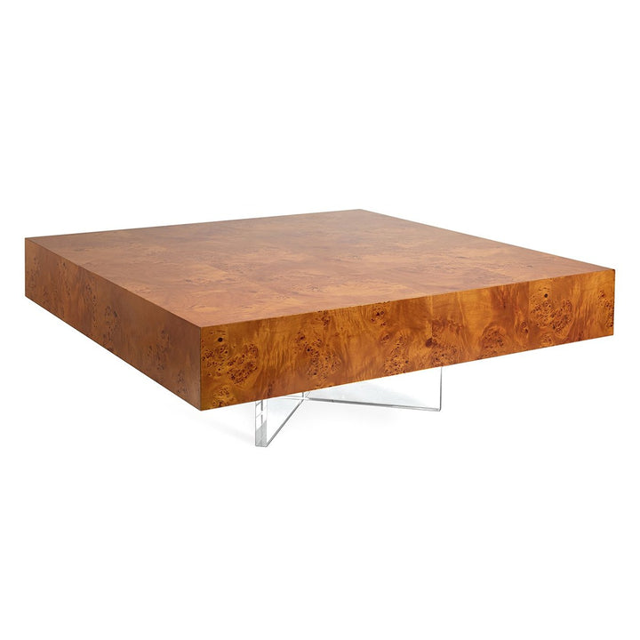 Bond Cocktail Table - Burled Mappa Wood Design Maven 1
