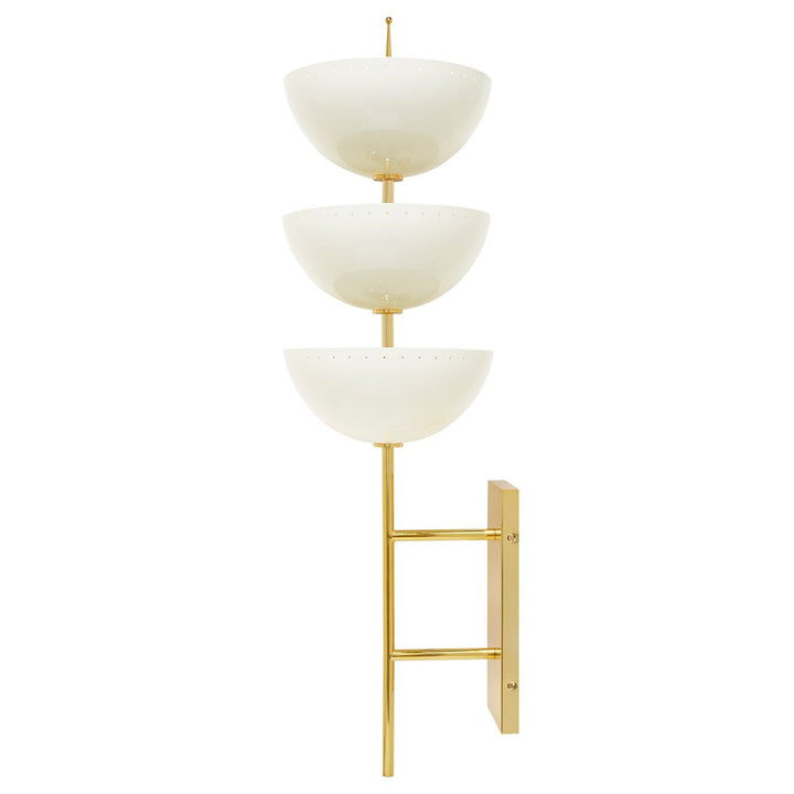 Lisbon Wall Sconce - Brass & Ivory Design Maven 5