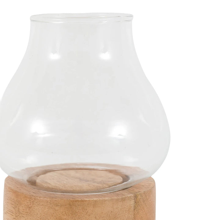 Mango Wood Set of 2 Tealight Candle Holders