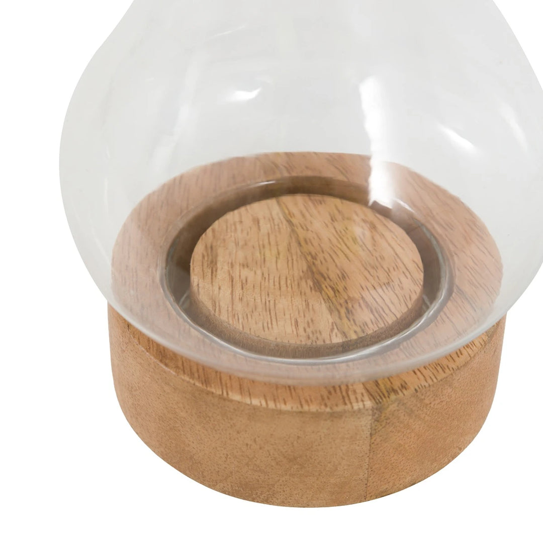 Mango Wood Set of 2 Tealight Candle Holders