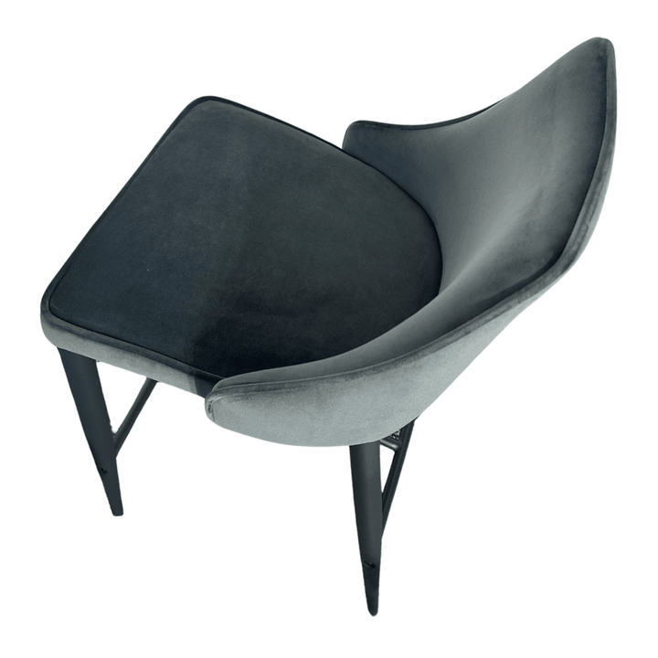 Alain Velvet Bar Stool - Essence Grey Tommy Franks 5