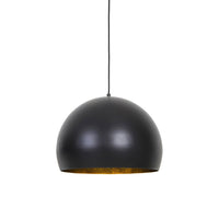 Light & Living Jaicey Matt Black & Gold Pendant Light