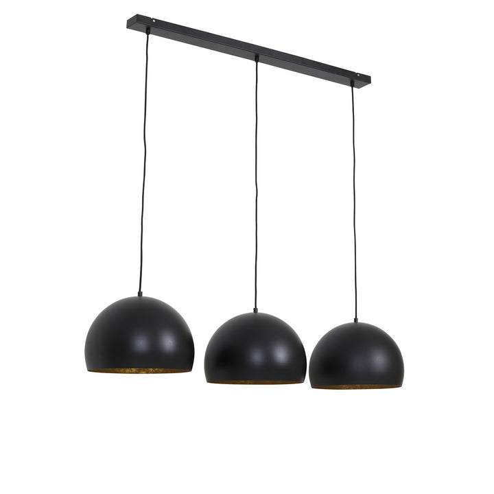 Jaicey 3 Light Pendant Light - Matte Black & Gold Light & Living 3