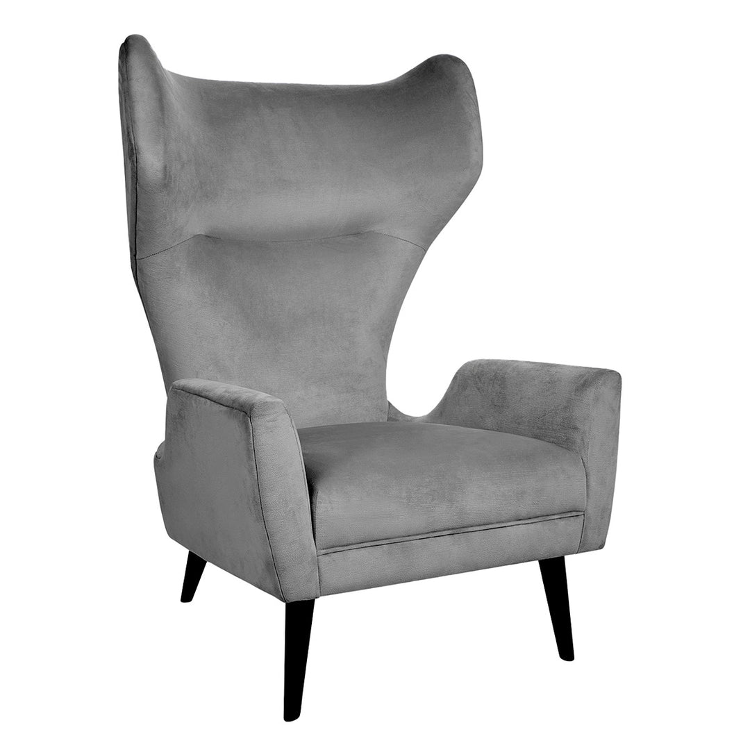 Milano Wing Chair - Verona Smoke Design Maven 1
