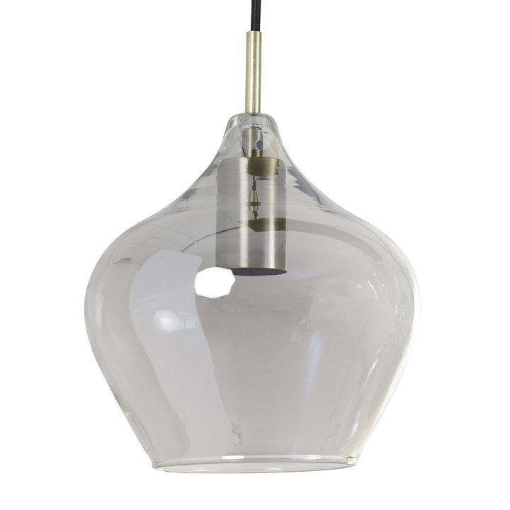 Rakel 10 Pendant Light - Antique Bronze & Smoked Glass Light & Living 8