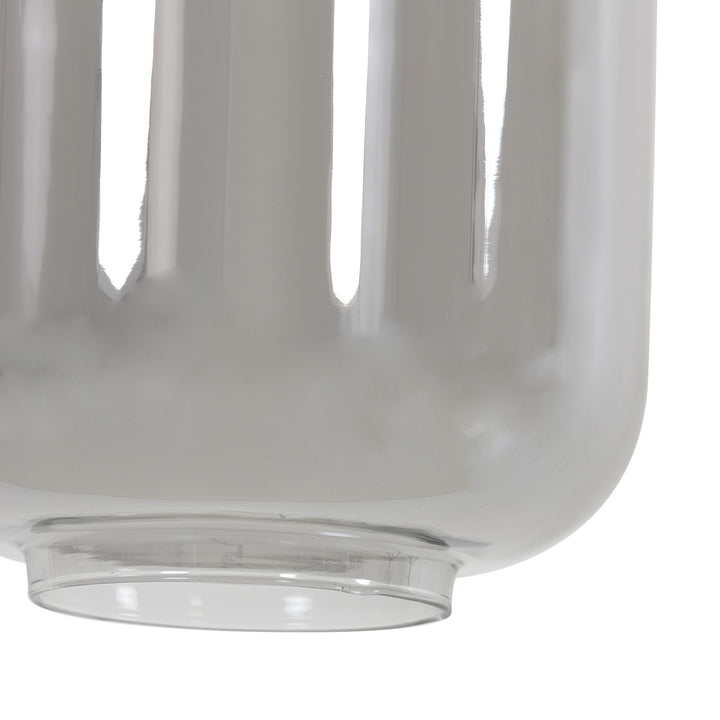 Lekar 5 Light Pendant Light - Antique Bronze & Smoked Glass Light & Living 4