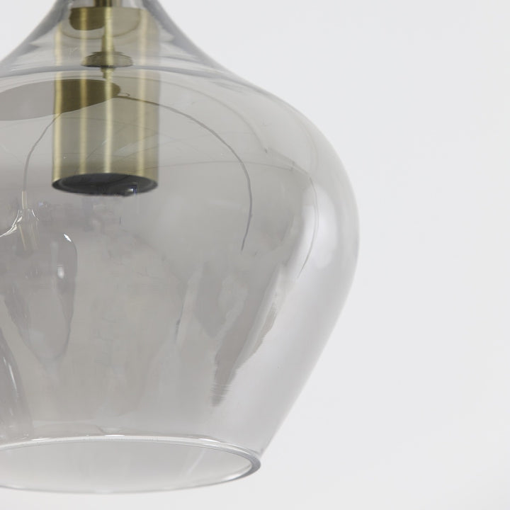 Rakel 5 Pendant Light - Antique Bronze & Smoked Glass Light & Living 7