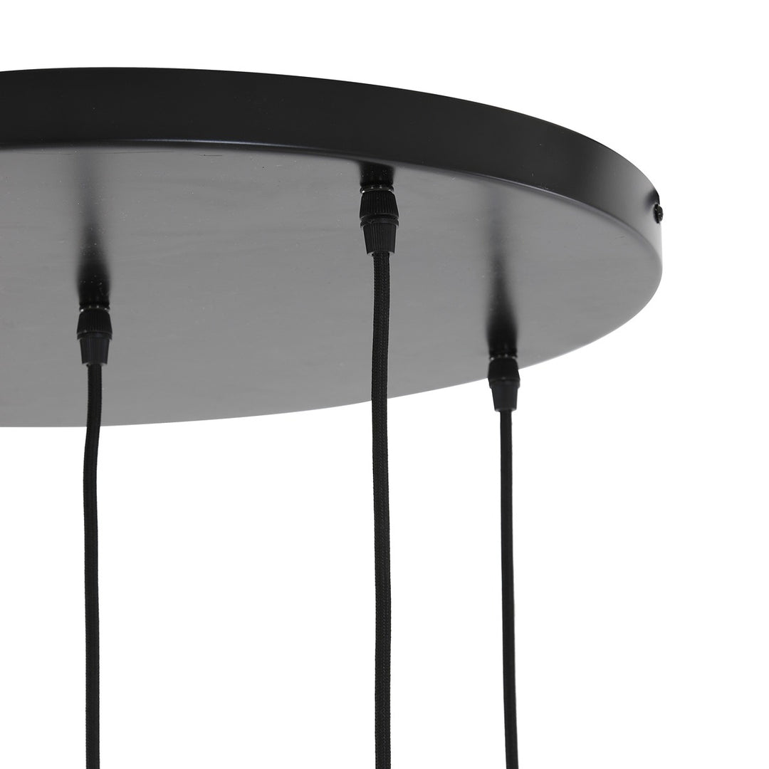 Rakel 5 Pendant Light - Antique Bronze & Smoked Glass Light & Living 8