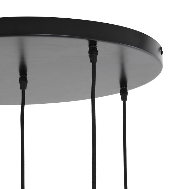 Rakel 5 Pendant Light - Antique Bronze & Smoked Glass Light & Living 8