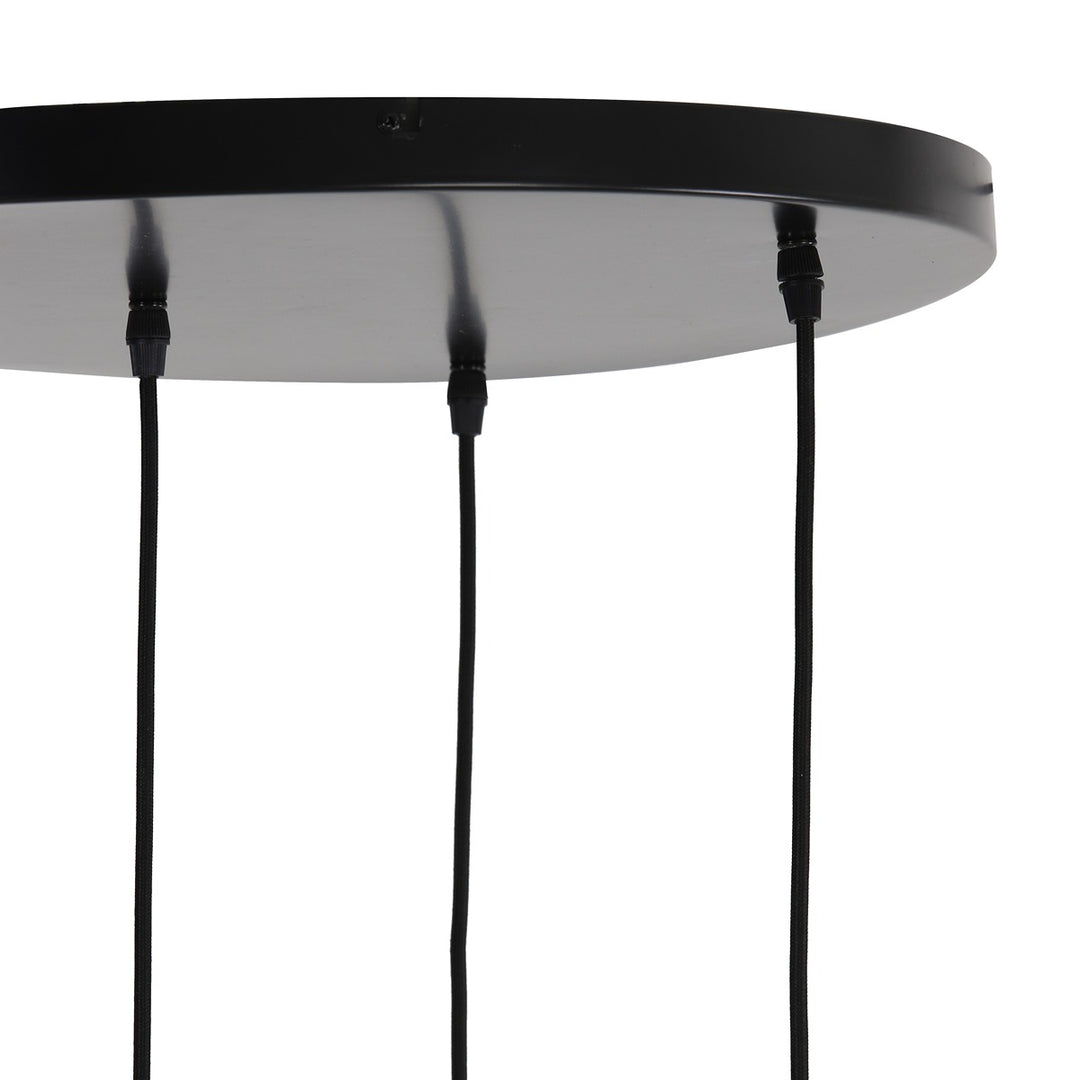 Lekar 5 Pendant Light - Antique Bronze & Smoked Glass Light & Living 7