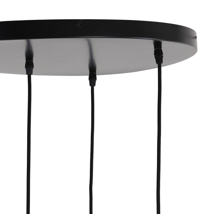 Lekar 5 Pendant Light - Antique Bronze & Smoked Glass Light & Living 7
