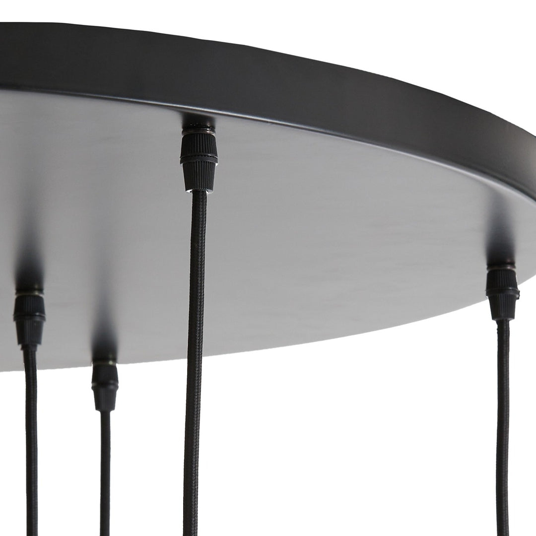 Lekar 9 Pendant Light - Antique Bronze & Smoked Glass Light & Living 6