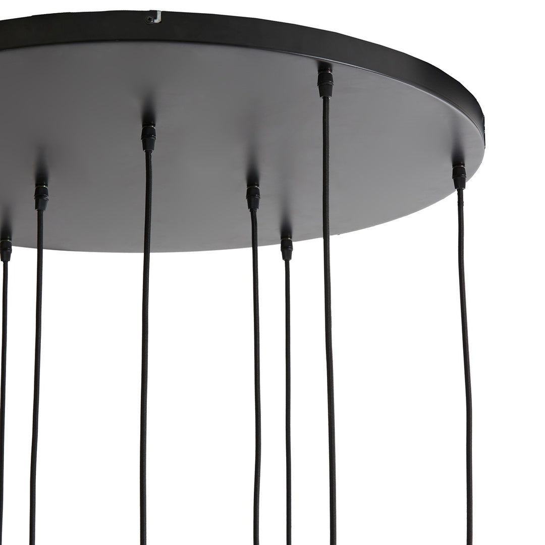 Lekar 9 Pendant Light - Antique Bronze & Smoked Glass Light & Living 7