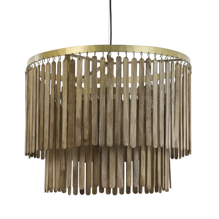 Gularo Wooden Pendant Light - Bronze Light & Living 1