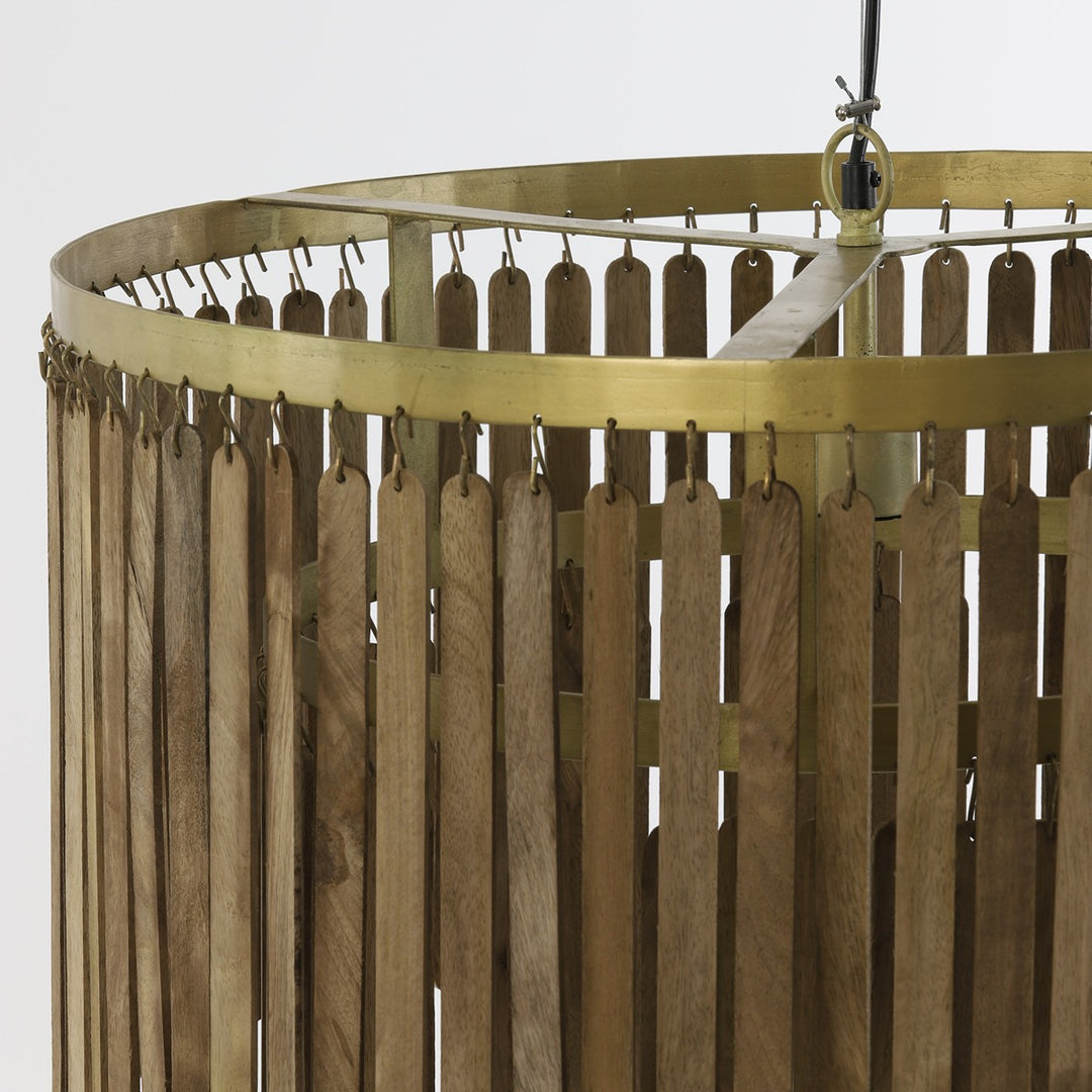 Gularo Wooden Pendant Light - Bronze Light & Living 6