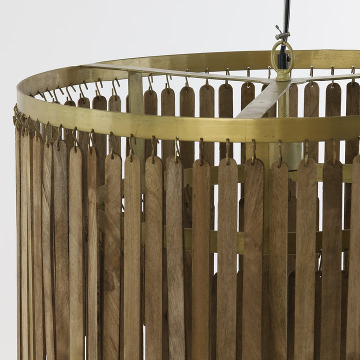 Gularo Wooden Pendant Light - Bronze Light & Living 6