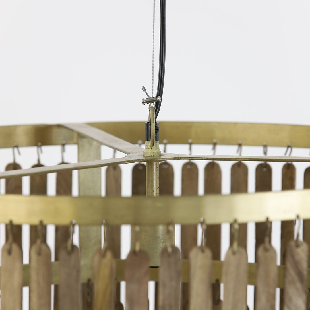 Gularo Wooden Pendant Light - Bronze Light & Living 9