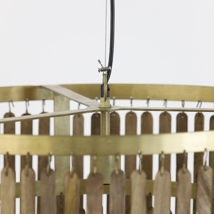 Gularo Wooden Pendant Light - Bronze Light & Living 9