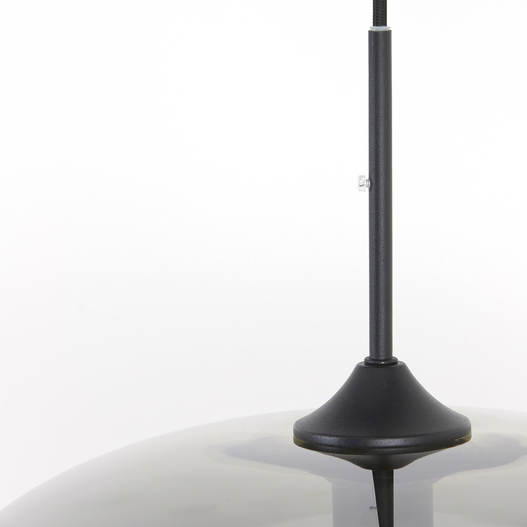 Mayson Pendant Light - Matte Black & Smoked Glass Light & Living 6