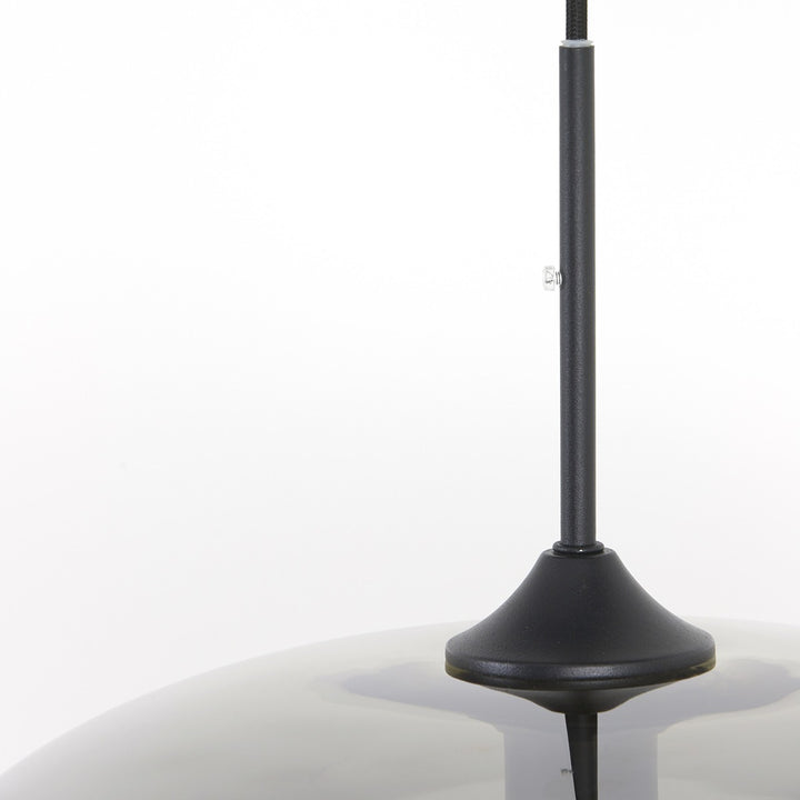 Mayson Pendant Light - Matte Black & Smoked Glass Light & Living 6