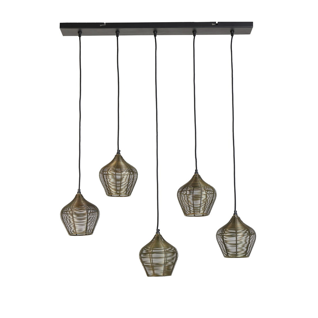 Alvaro 5 Light Pendant Light - Antique Bronze Light & Living 1