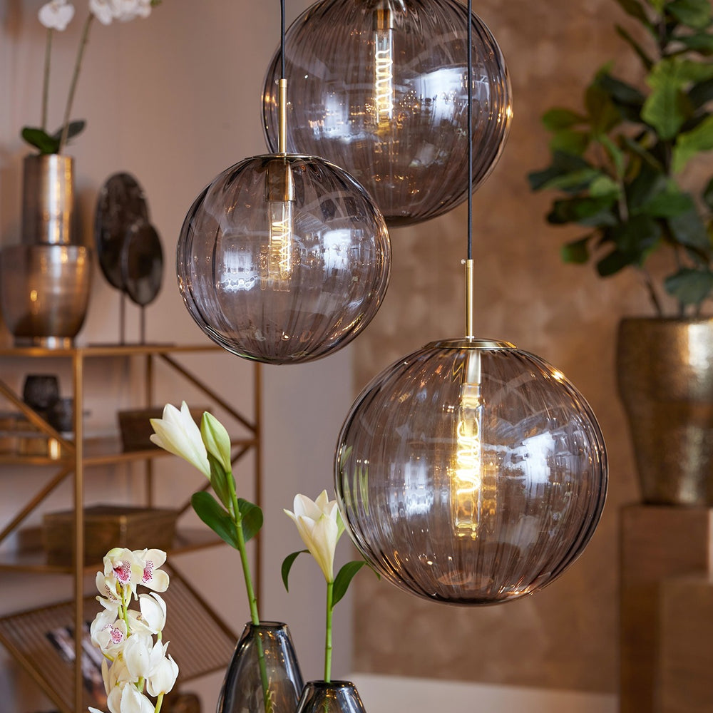 Magdala Pendant Light - Gold & Light Grey Light & Living 2