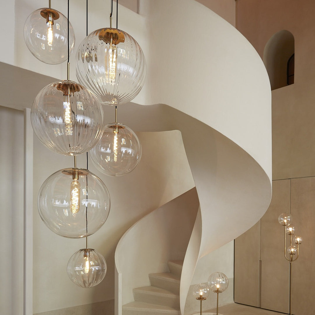 Magdala Pendant Light - Gold & Clear Light & Living 2