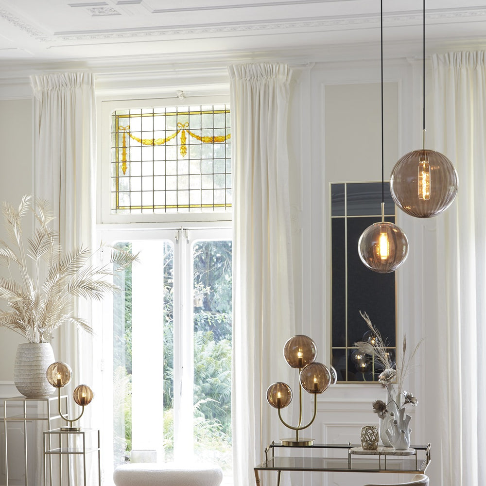Magdala Pendant Light - Gold & Brown Light & Living 2