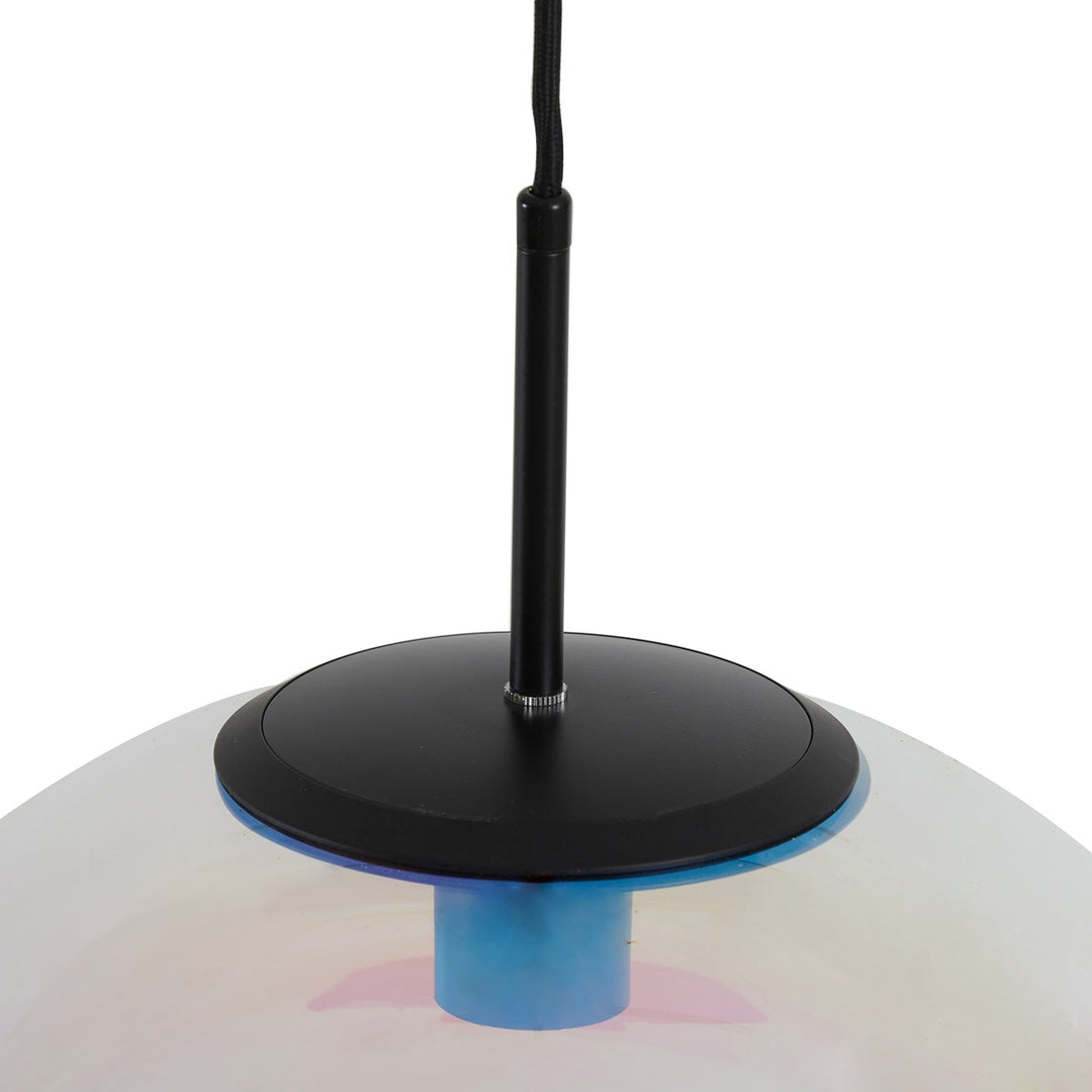 Medina Pendant Light - Black & Rainbow Glass Light & Living 13