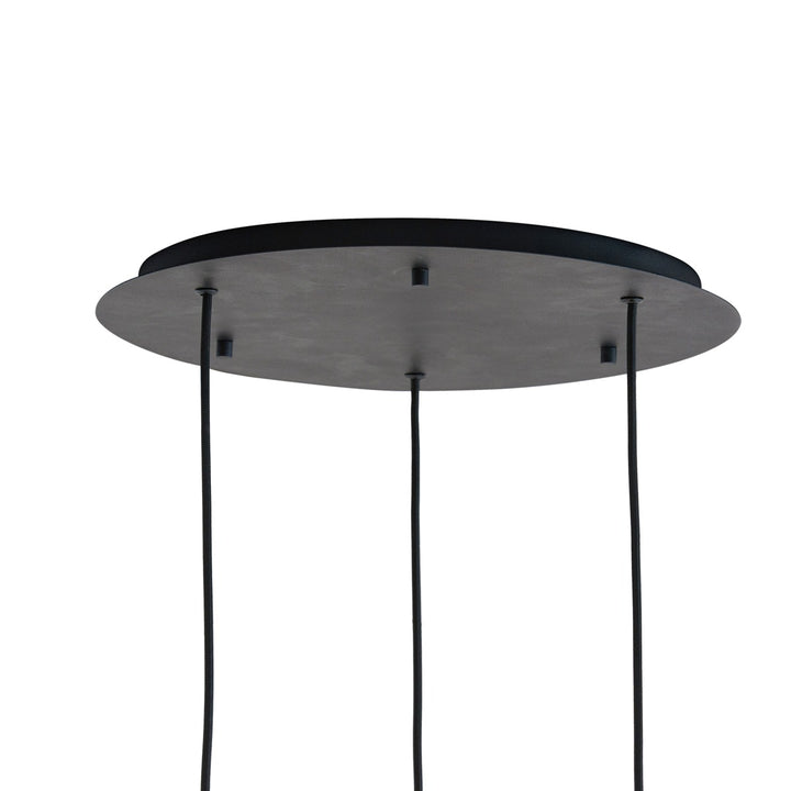 Mayson 3 Light Pendant Light - Matte Black & Smoked Glass Light & Living 4