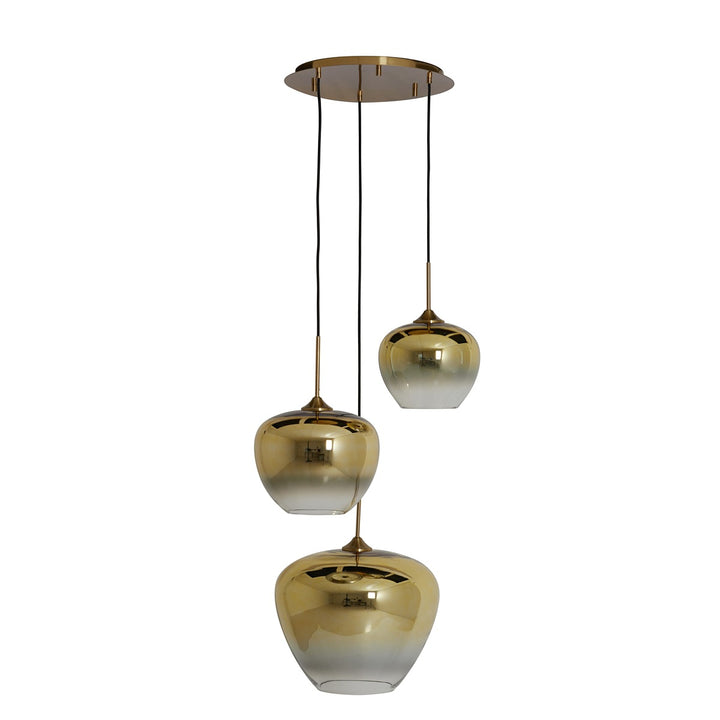 Mayson 3 Light Pendant Light - Gold Light & Living 1