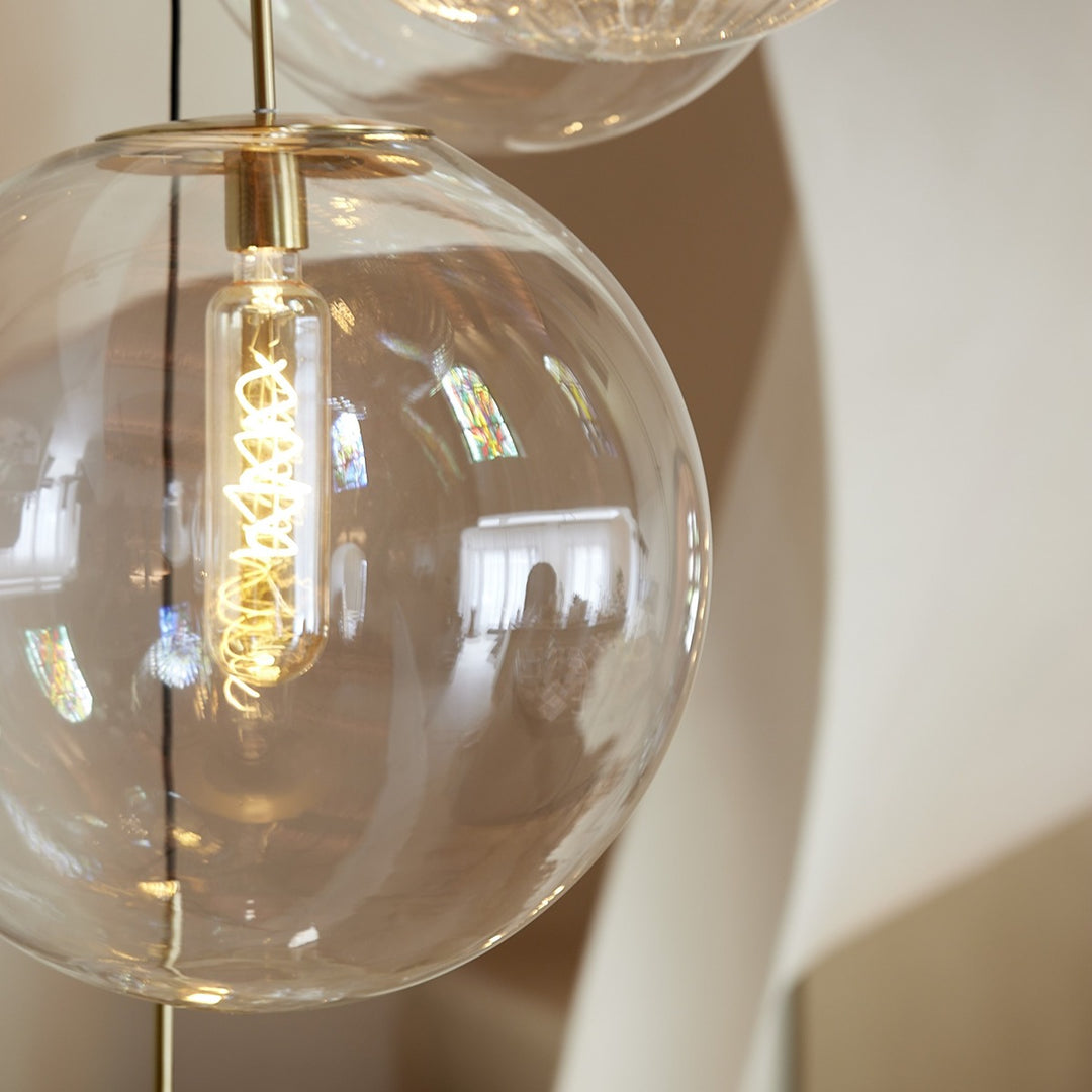 Medina Pendant Light - Antique Bronze & Clear Light & Living 7
