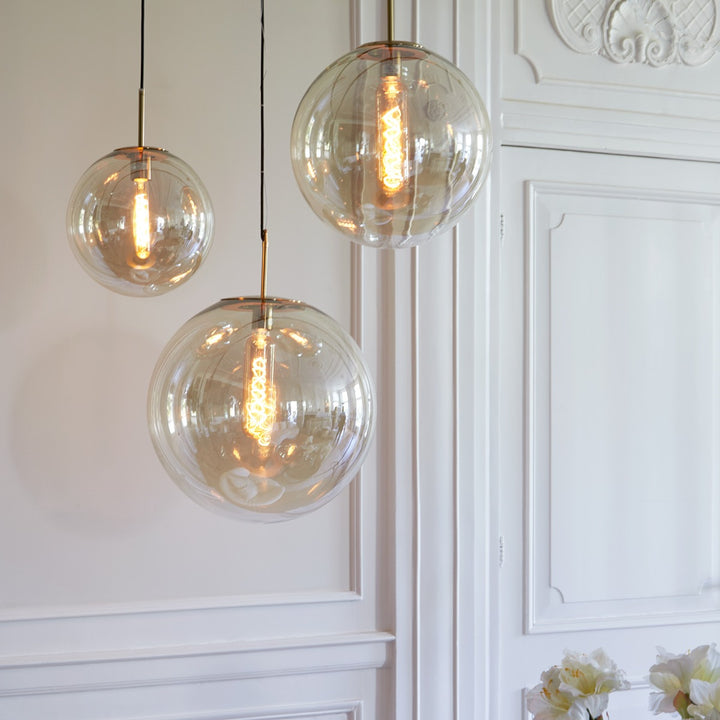 Medina Pendant Light - Antique Bronze & Amber Light & Living 8