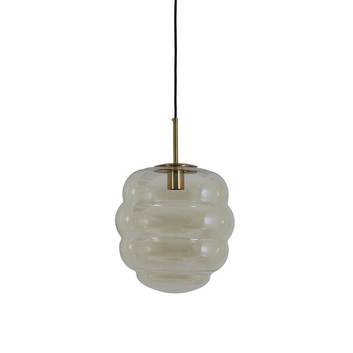 Misty Pendant Light - Gold & Amber Light & Living 1