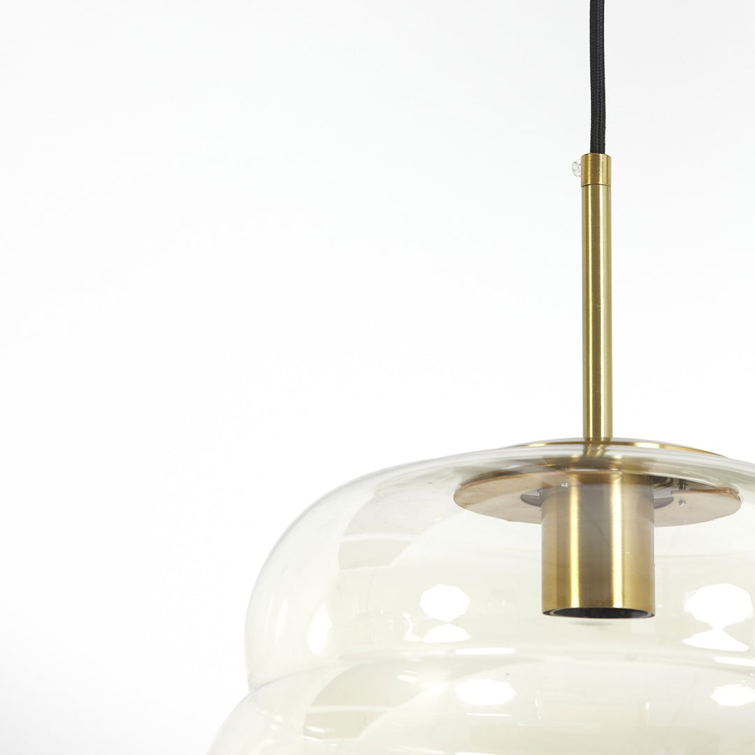 Misty Pendant Light - Gold & Amber Light & Living 4