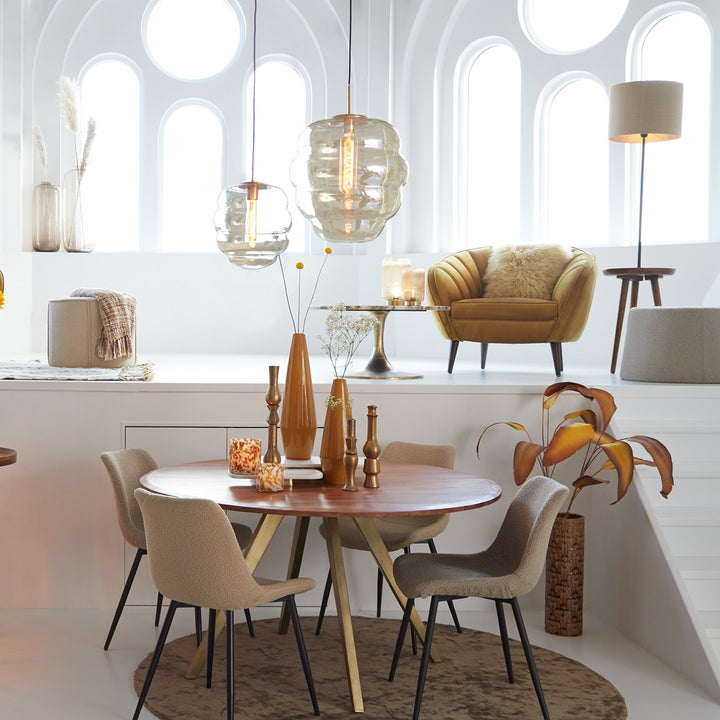 Misty Pendant Light - Gold & Amber Light & Living 10